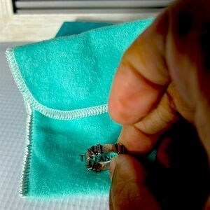 Tiffany & co ring size 4.5  thick can be stretched